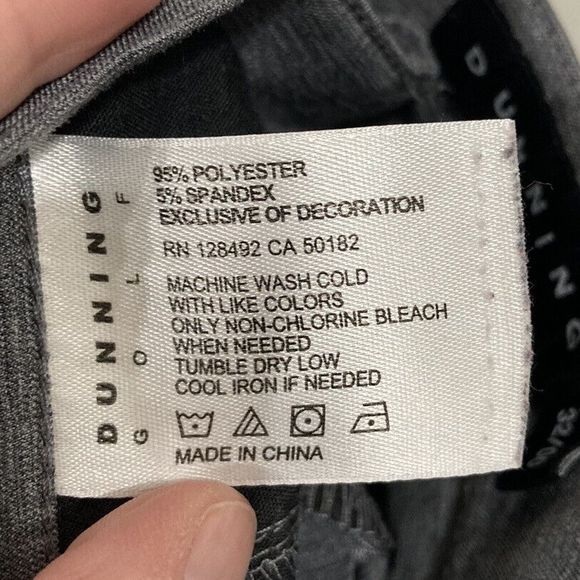 Dunning Men’s Golf Pants Size 32 Gray Unhemmed‎ - Picture 6 of 6